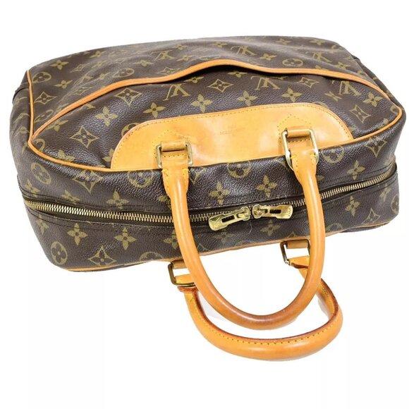 AUTHENTICITY GUARANTEED LOUIS VUITTON LV Logo Deauville Hand Bag Monogram - Picture 5 of 16